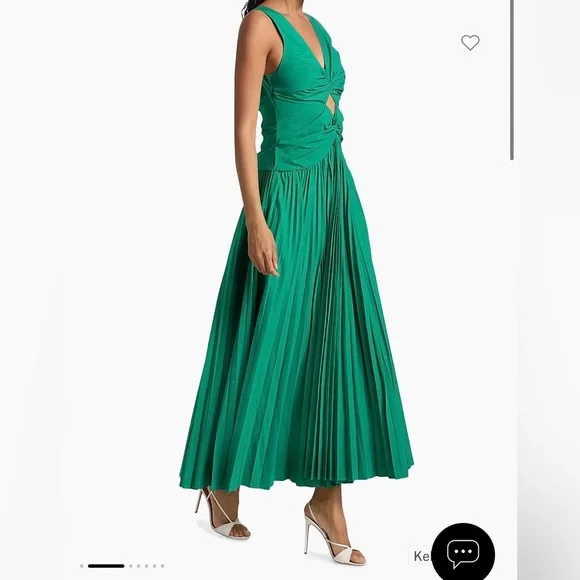 Simkhai Vivianne Center Twist Midi Dress Green - Picture 4 of 4